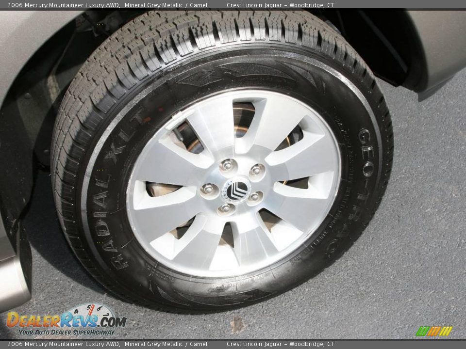2006 Mercury Mountaineer Luxury AWD Mineral Grey Metallic / Camel Photo #15