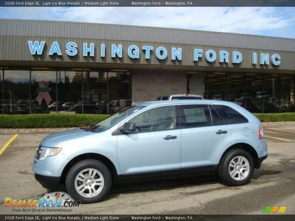 2008 Ford Edge SE Light Ice Blue Metallic / Medium Light Stone Photo #1