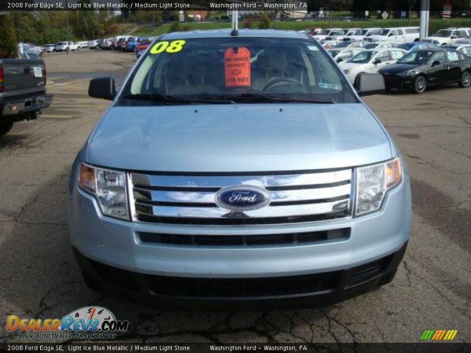 2008 Ford Edge SE Light Ice Blue Metallic / Medium Light Stone Photo #10