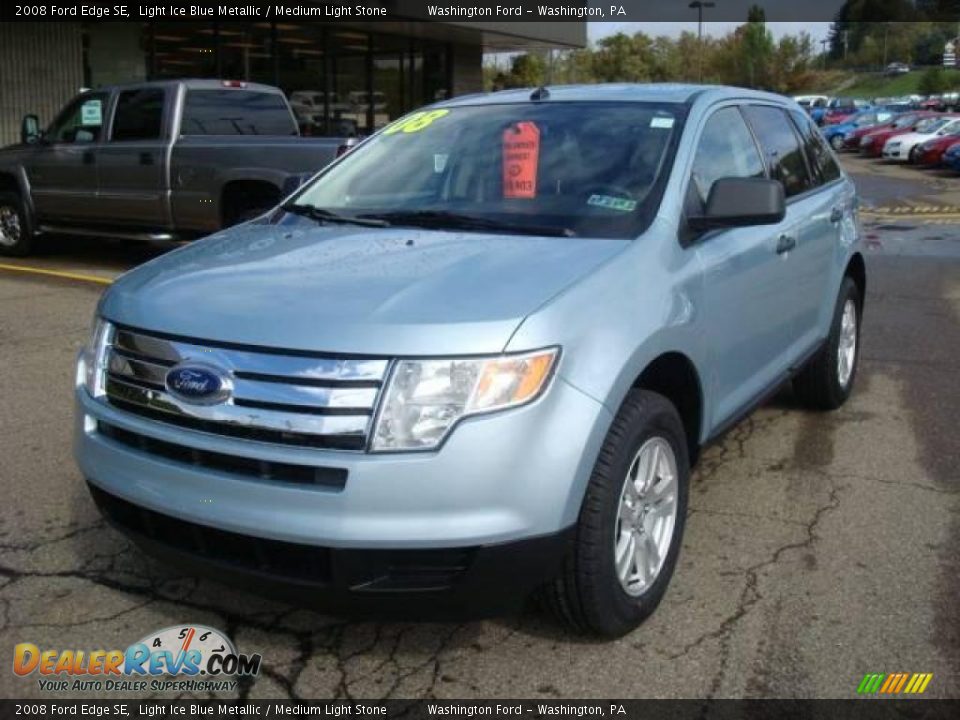2008 Ford Edge SE Light Ice Blue Metallic / Medium Light Stone Photo #11
