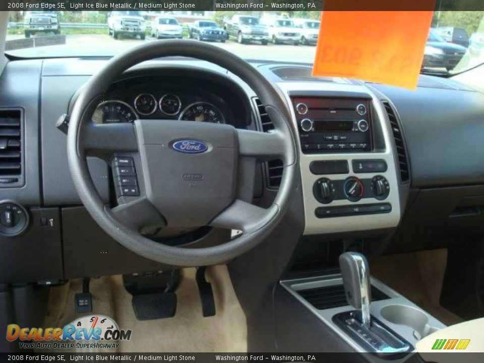 2008 Ford Edge SE Light Ice Blue Metallic / Medium Light Stone Photo #12