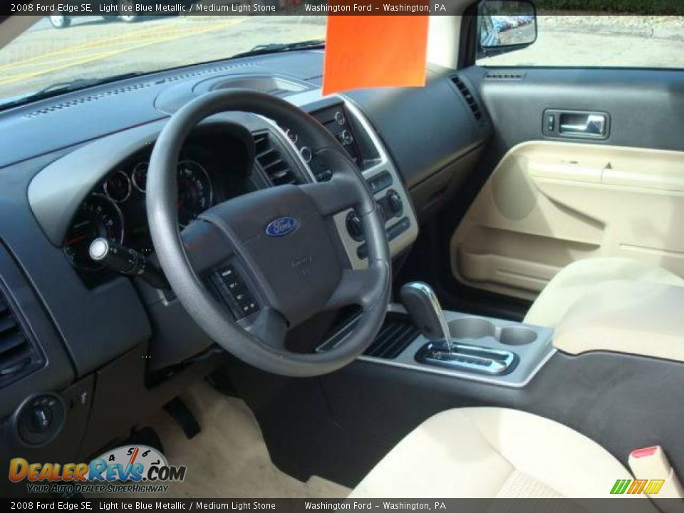 2008 Ford Edge SE Light Ice Blue Metallic / Medium Light Stone Photo #15