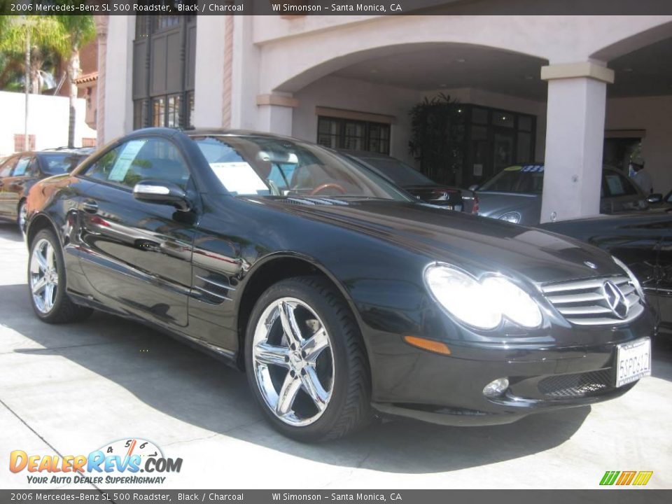 2006 Mercedes-Benz SL 500 Roadster Black / Charcoal Photo #1