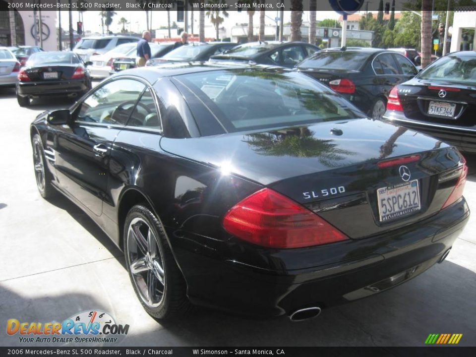 2006 Mercedes-Benz SL 500 Roadster Black / Charcoal Photo #5