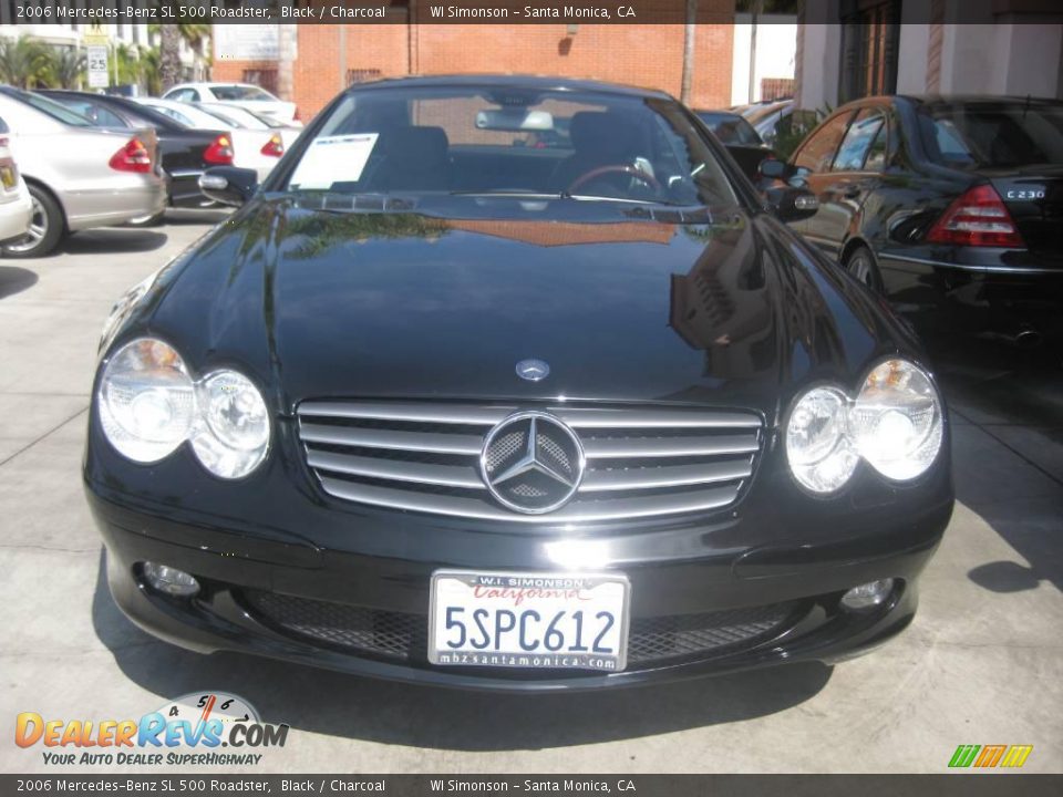 2006 Mercedes-Benz SL 500 Roadster Black / Charcoal Photo #6