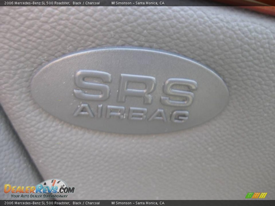 2006 Mercedes-Benz SL 500 Roadster Black / Charcoal Photo #7