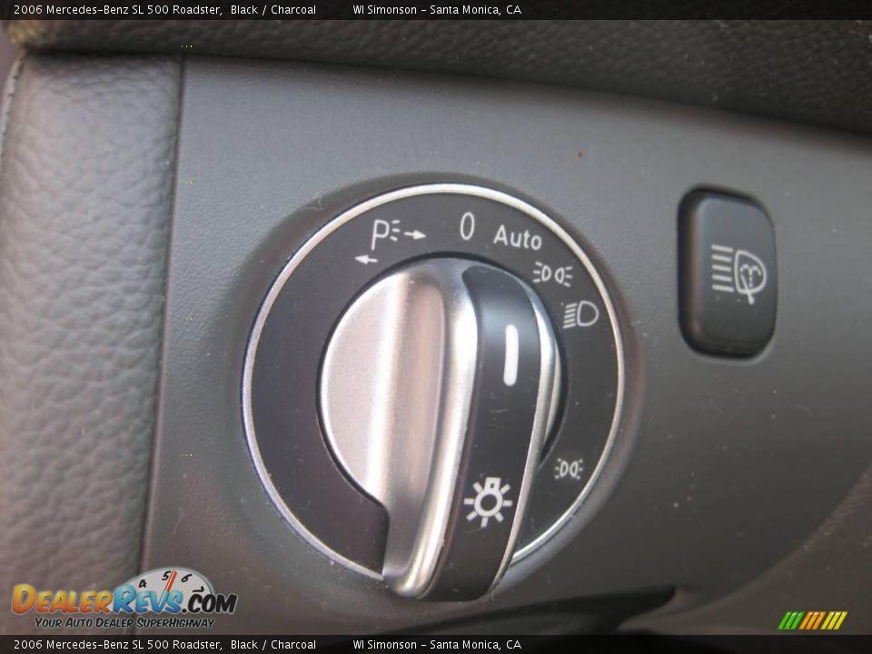 2006 Mercedes-Benz SL 500 Roadster Black / Charcoal Photo #11