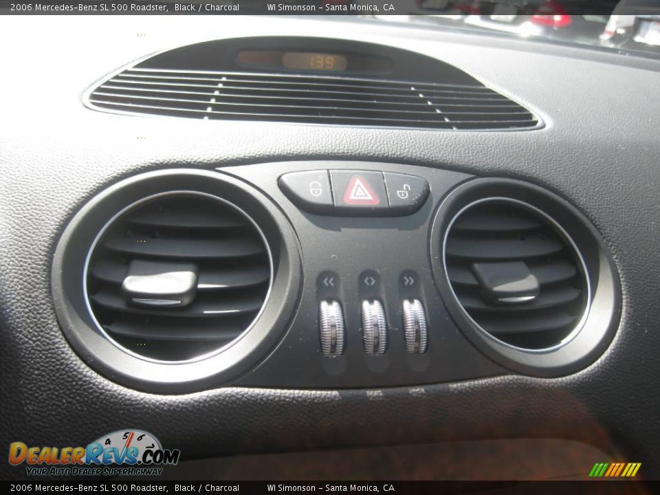 2006 Mercedes-Benz SL 500 Roadster Black / Charcoal Photo #14