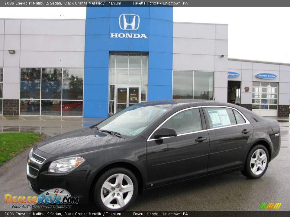 2009 Chevrolet Malibu LS Sedan Black Granite Metallic / Titanium Photo #1