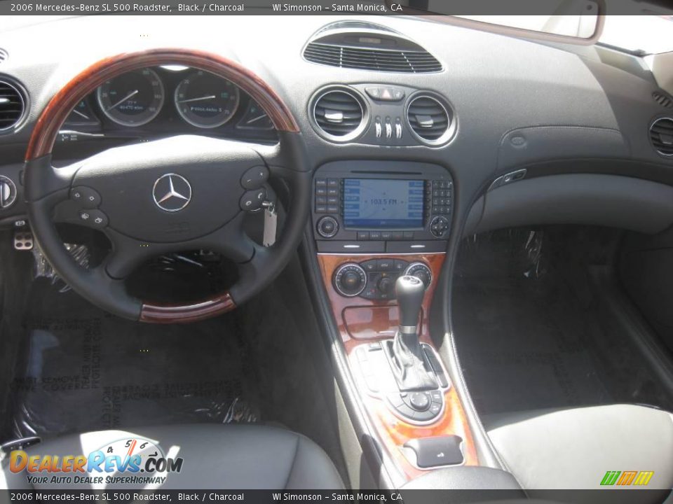 2006 Mercedes-Benz SL 500 Roadster Black / Charcoal Photo #22
