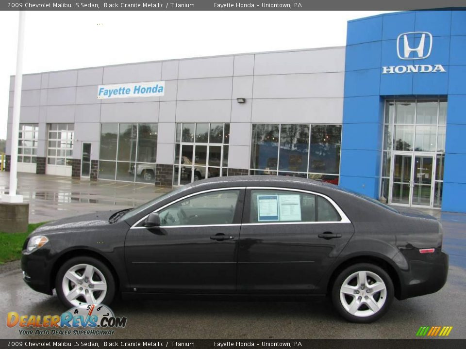 2009 Chevrolet Malibu LS Sedan Black Granite Metallic / Titanium Photo #2
