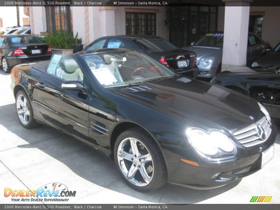 2006 Mercedes-Benz SL 500 Roadster Black / Charcoal Photo #24