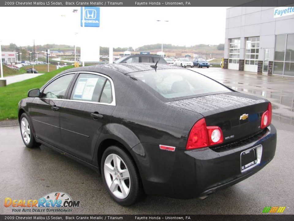 2009 Chevrolet Malibu LS Sedan Black Granite Metallic / Titanium Photo #4