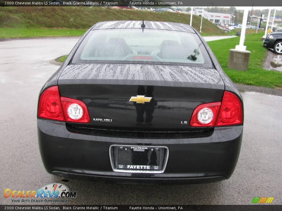 2009 Chevrolet Malibu LS Sedan Black Granite Metallic / Titanium Photo #5