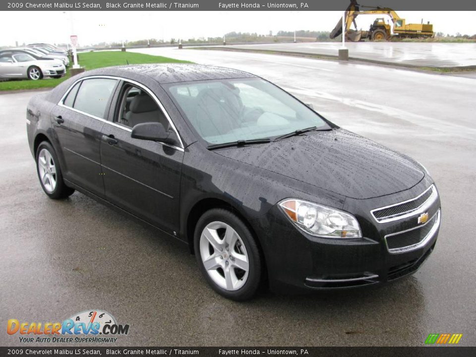 2009 Chevrolet Malibu LS Sedan Black Granite Metallic / Titanium Photo #8