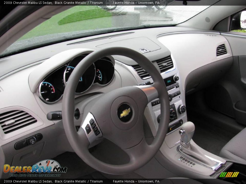 2009 Chevrolet Malibu LS Sedan Black Granite Metallic / Titanium Photo #11
