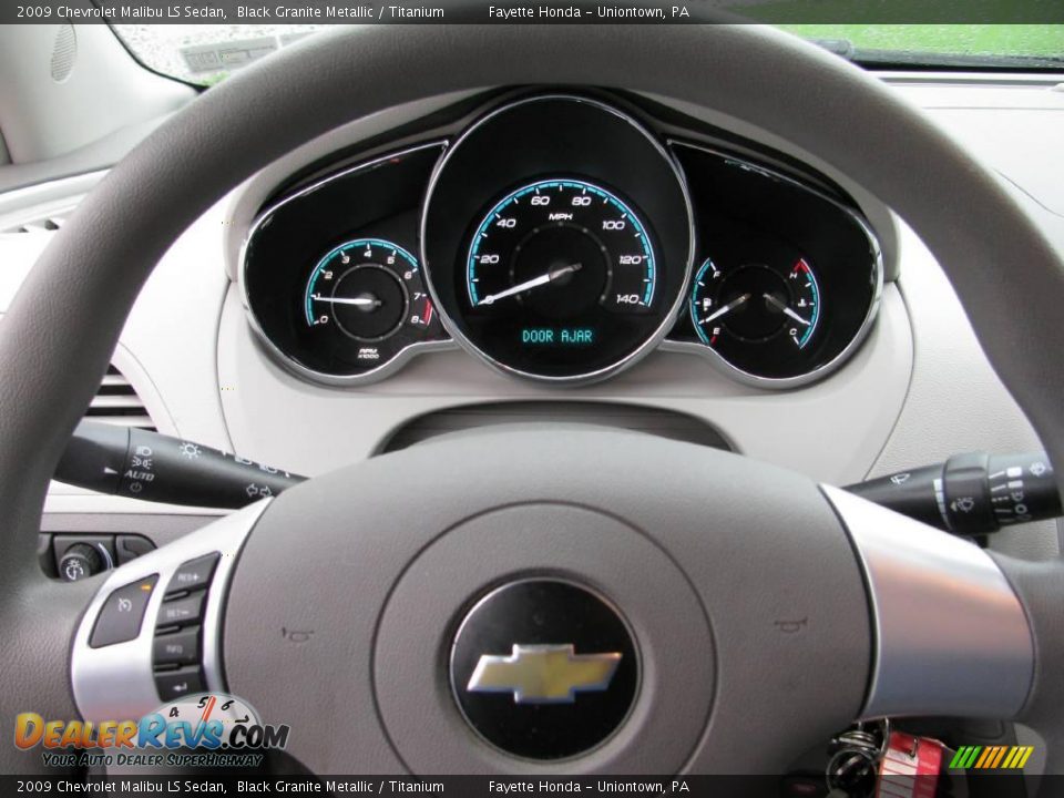 2009 Chevrolet Malibu LS Sedan Black Granite Metallic / Titanium Photo #18