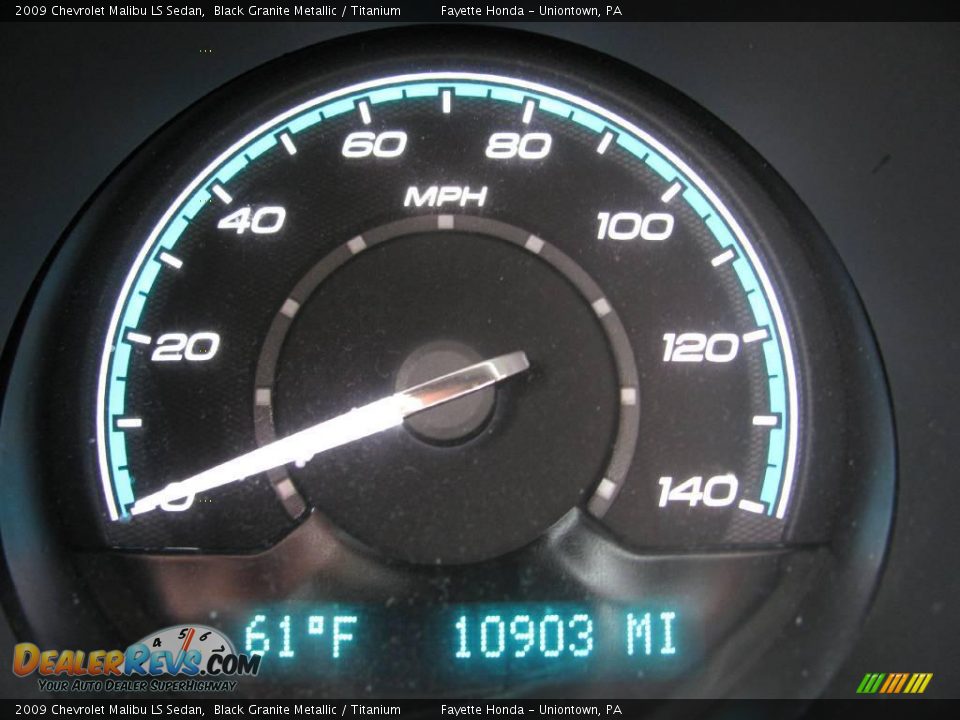 2009 Chevrolet Malibu LS Sedan Black Granite Metallic / Titanium Photo #20