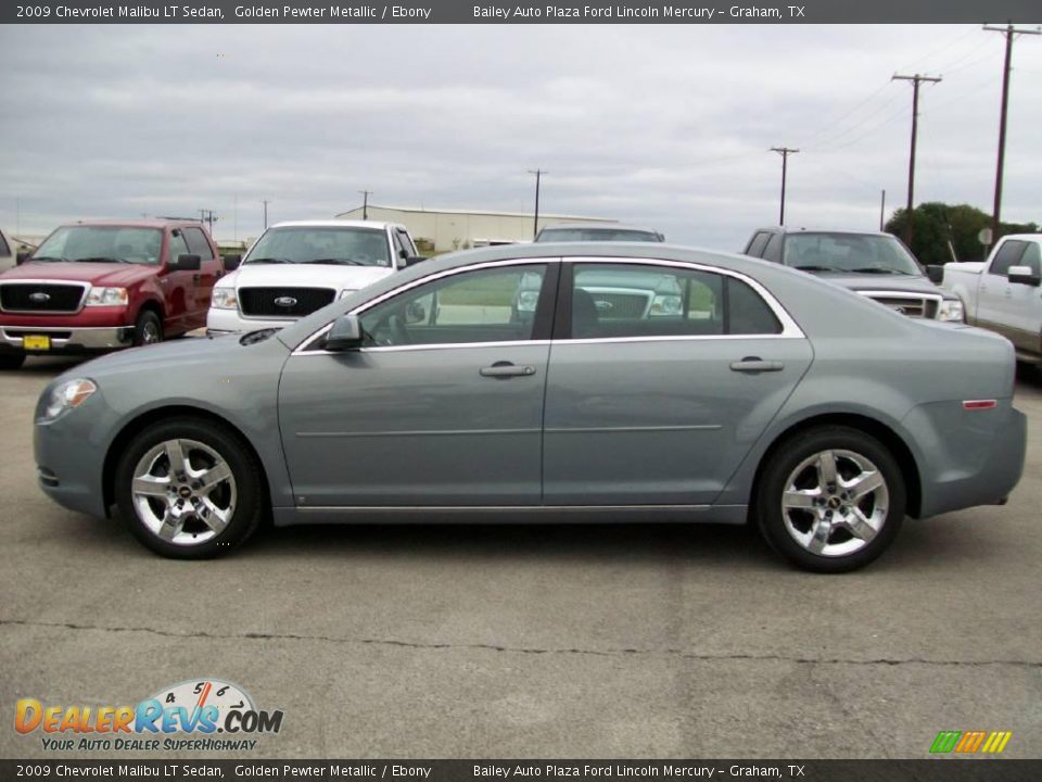 2009 Chevrolet Malibu LT Sedan Golden Pewter Metallic / Ebony Photo #2