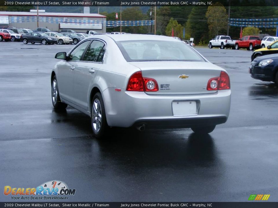2009 Chevrolet Malibu LT Sedan Silver Ice Metallic / Titanium Photo #6