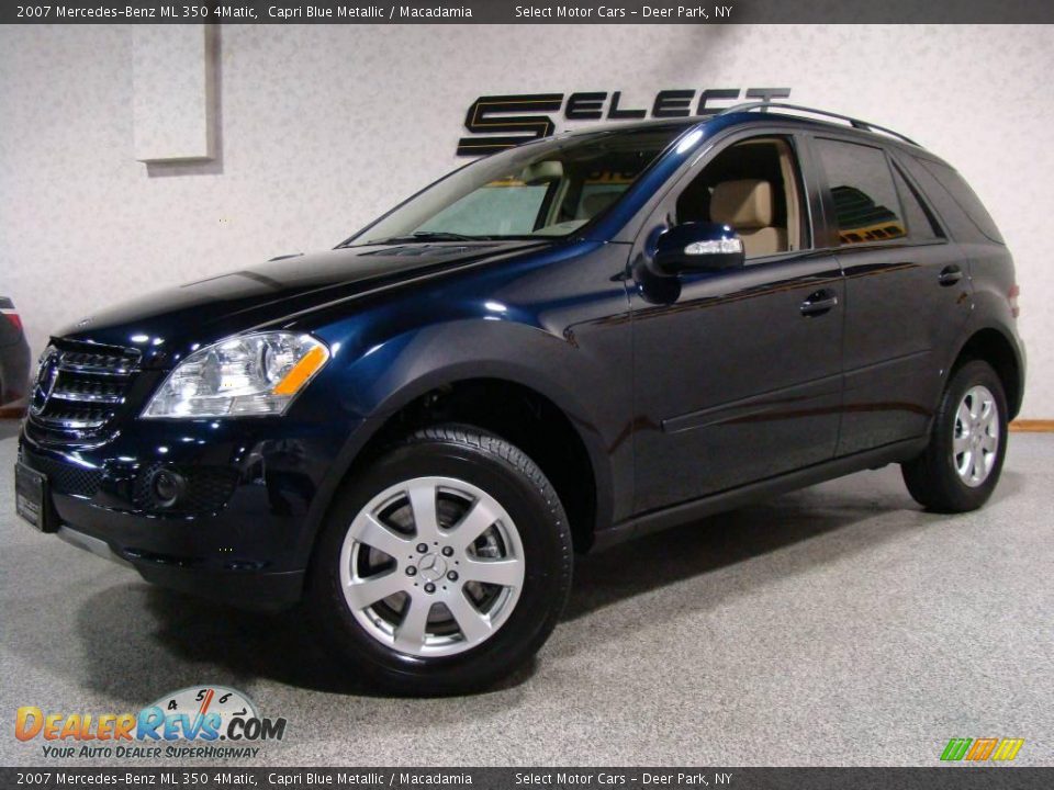 2007 Mercedes-Benz ML 350 4Matic Capri Blue Metallic / Macadamia Photo #1