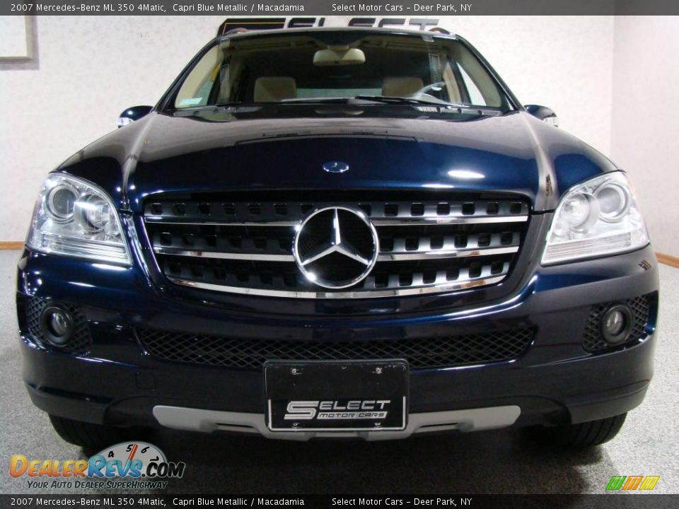 2007 Mercedes-Benz ML 350 4Matic Capri Blue Metallic / Macadamia Photo #2