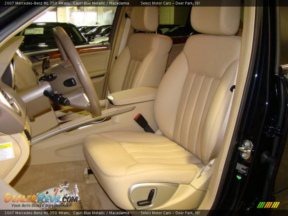 2007 Mercedes-Benz ML 350 4Matic Capri Blue Metallic / Macadamia Photo #6