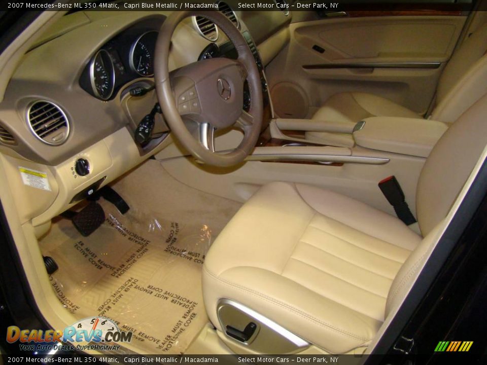2007 Mercedes-Benz ML 350 4Matic Capri Blue Metallic / Macadamia Photo #7