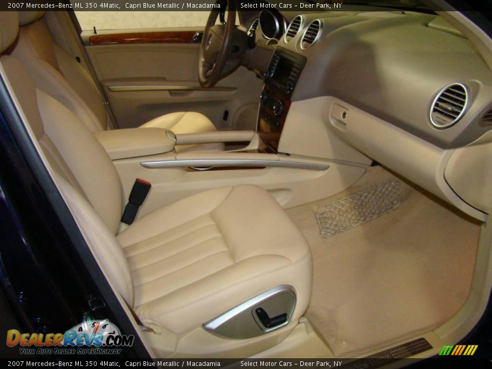 2007 Mercedes-Benz ML 350 4Matic Capri Blue Metallic / Macadamia Photo #10