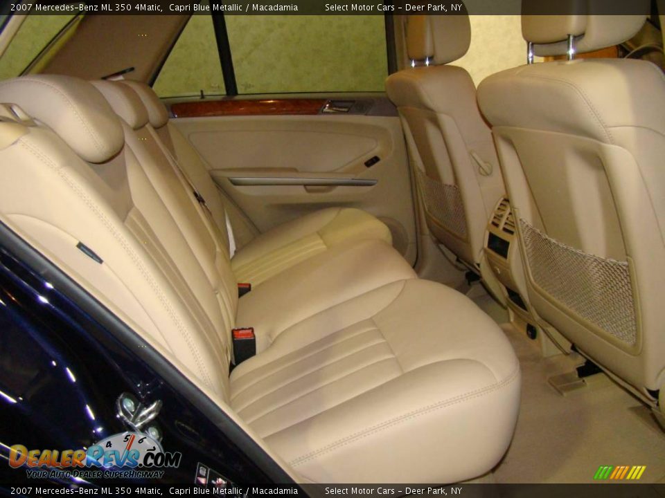 2007 Mercedes-Benz ML 350 4Matic Capri Blue Metallic / Macadamia Photo #12