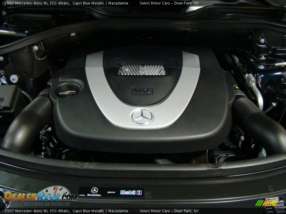 2007 Mercedes-Benz ML 350 4Matic Capri Blue Metallic / Macadamia Photo #13