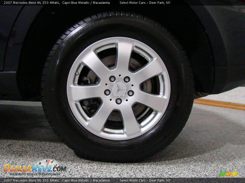 2007 Mercedes-Benz ML 350 4Matic Capri Blue Metallic / Macadamia Photo #14