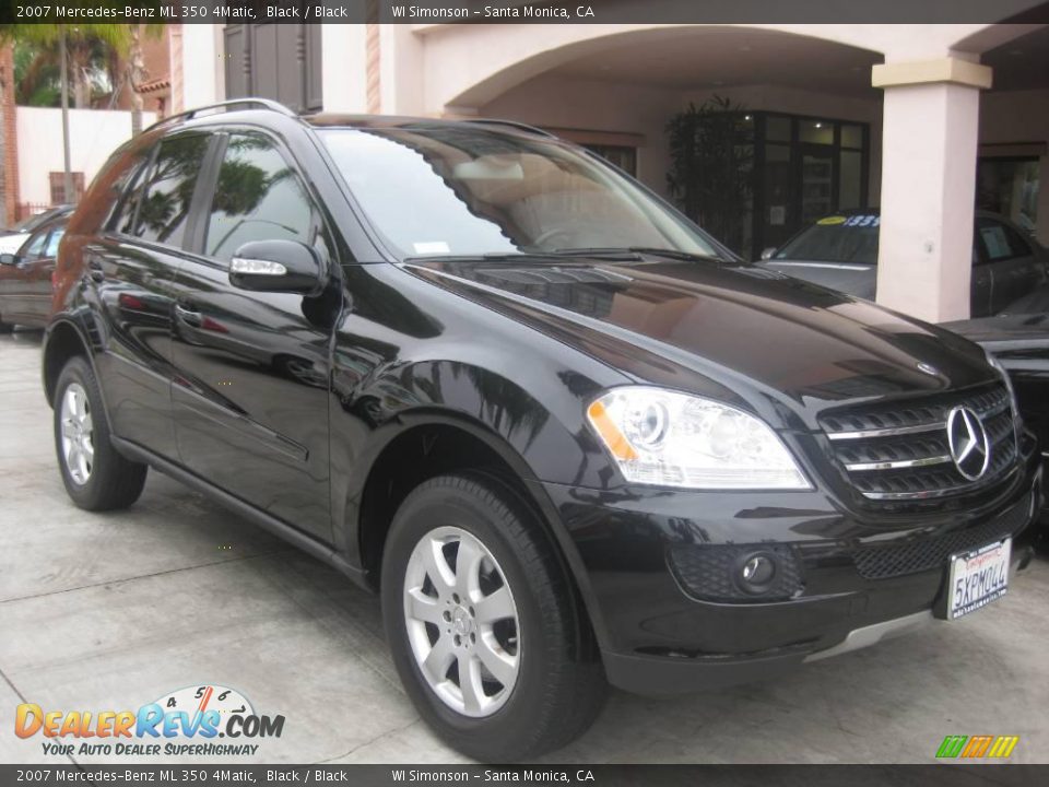 2007 Mercedes-Benz ML 350 4Matic Black / Black Photo #1