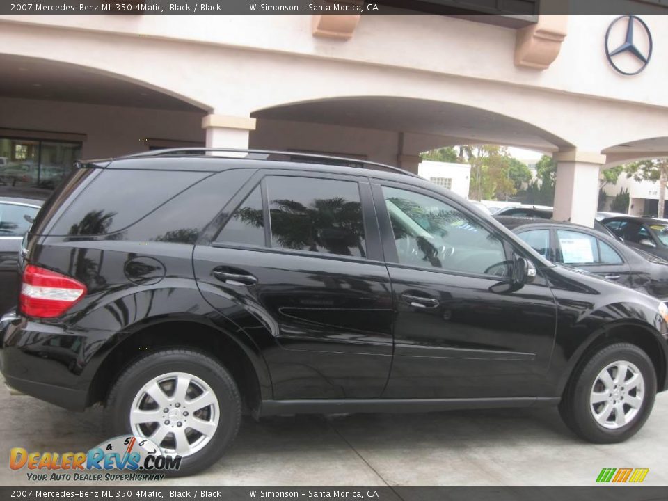 2007 Mercedes-Benz ML 350 4Matic Black / Black Photo #2