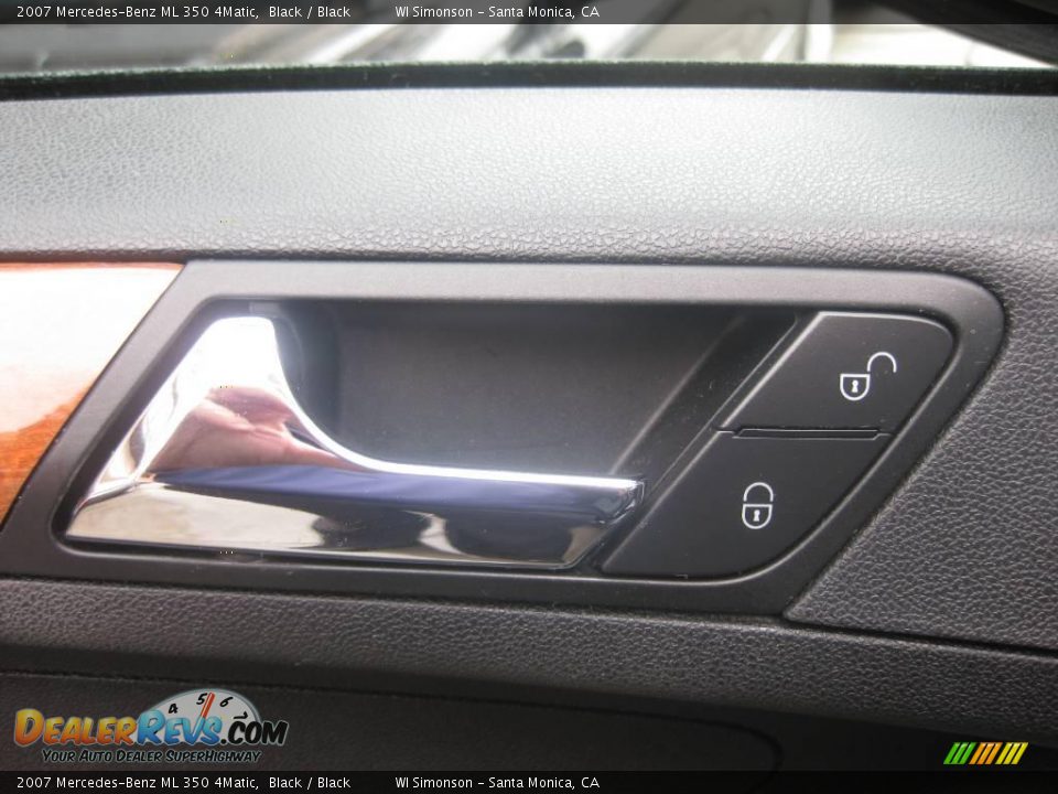2007 Mercedes-Benz ML 350 4Matic Black / Black Photo #7