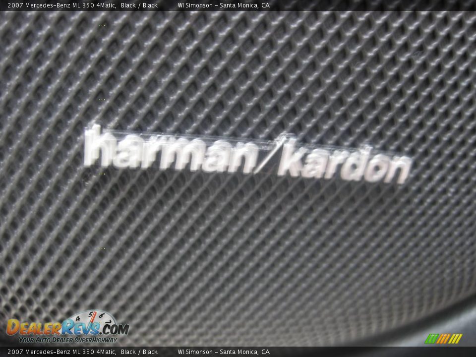 2007 Mercedes-Benz ML 350 4Matic Black / Black Photo #9