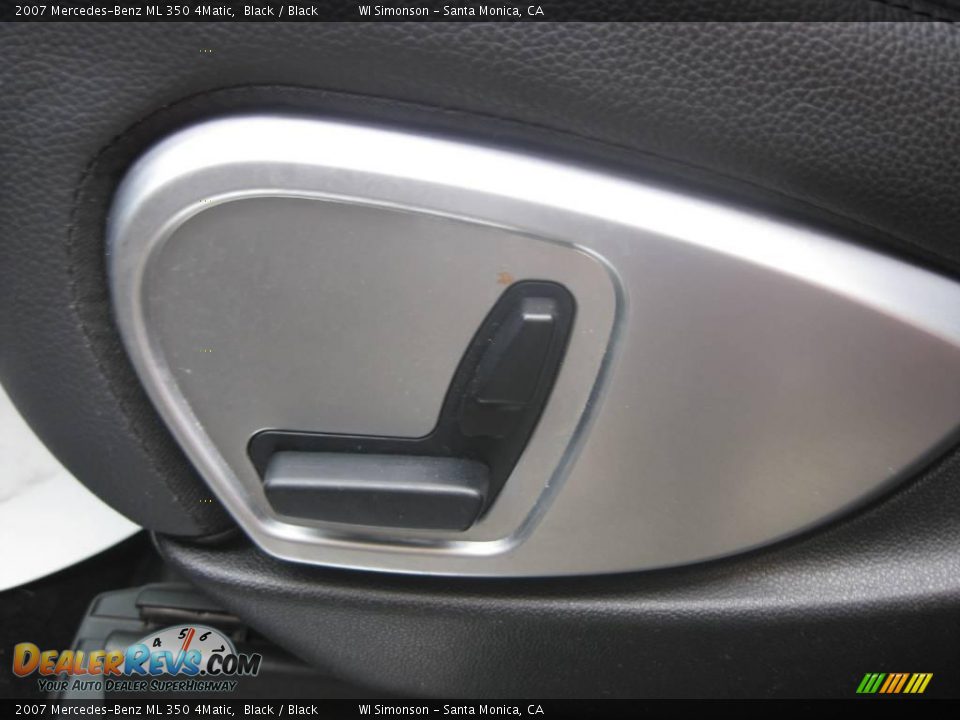 2007 Mercedes-Benz ML 350 4Matic Black / Black Photo #10