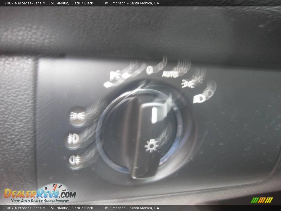 2007 Mercedes-Benz ML 350 4Matic Black / Black Photo #11