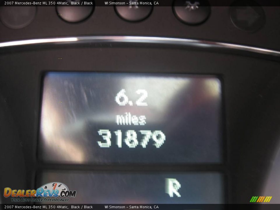 2007 Mercedes-Benz ML 350 4Matic Black / Black Photo #12