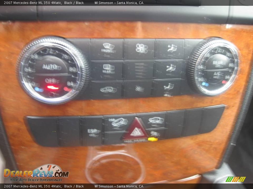 2007 Mercedes-Benz ML 350 4Matic Black / Black Photo #14