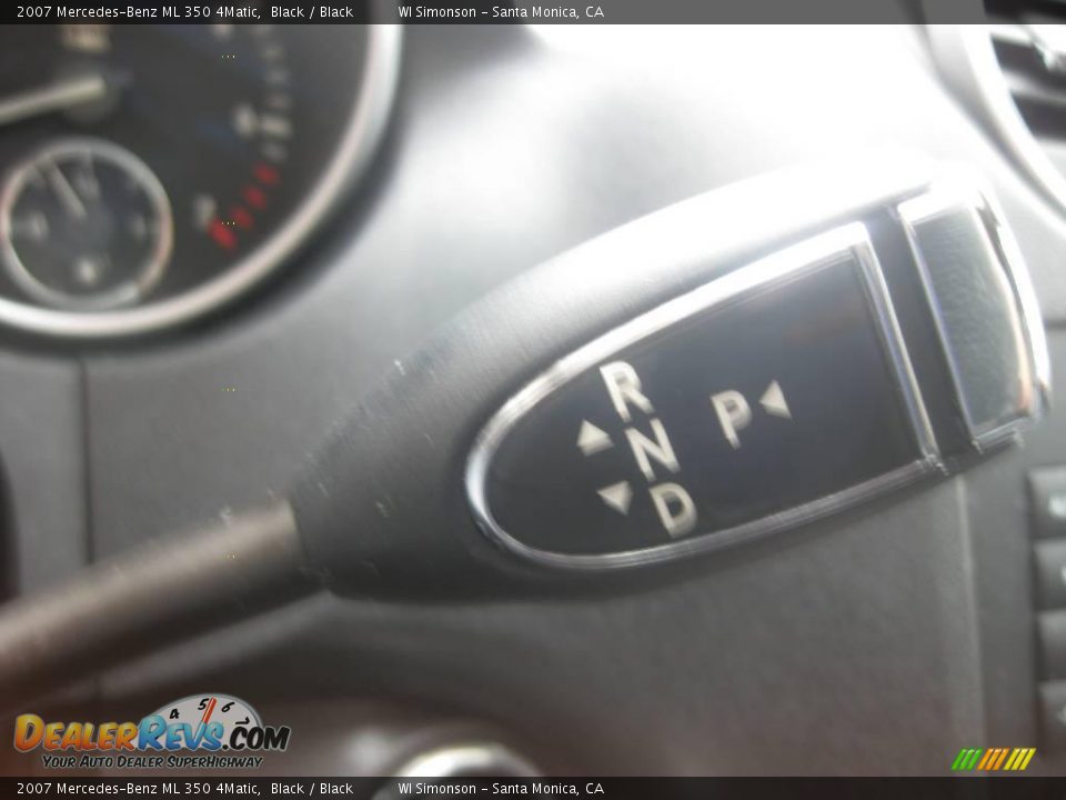 2007 Mercedes-Benz ML 350 4Matic Black / Black Photo #15