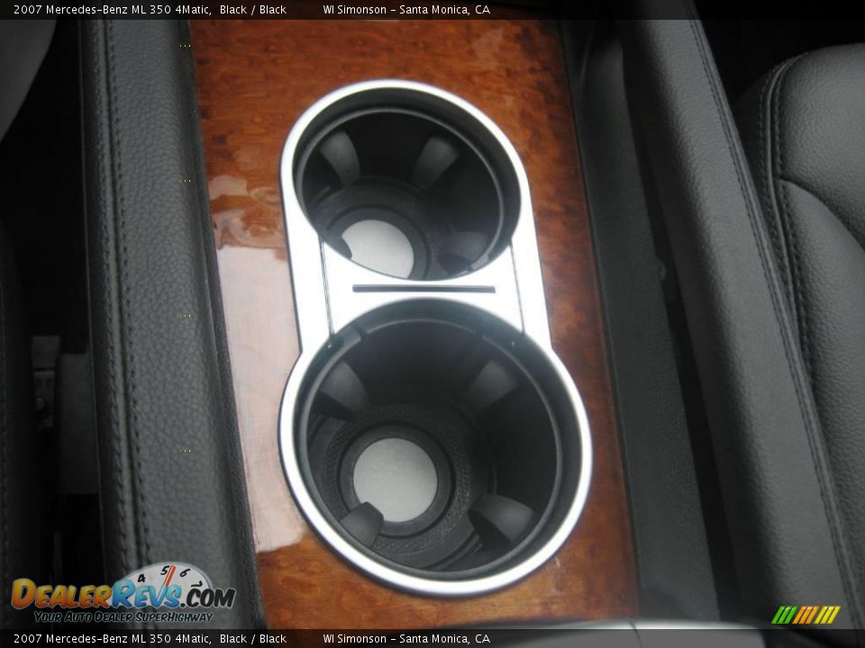 2007 Mercedes-Benz ML 350 4Matic Black / Black Photo #16