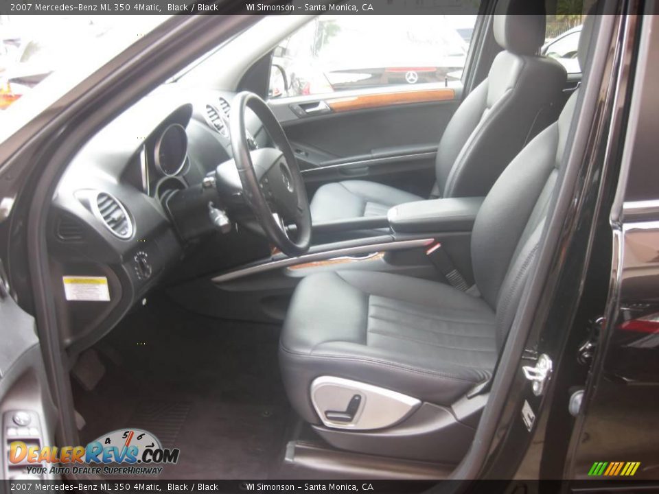 2007 Mercedes-Benz ML 350 4Matic Black / Black Photo #18