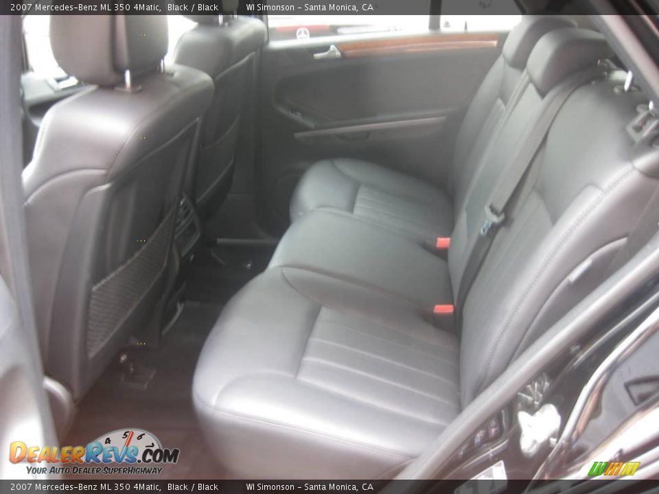 2007 Mercedes-Benz ML 350 4Matic Black / Black Photo #19