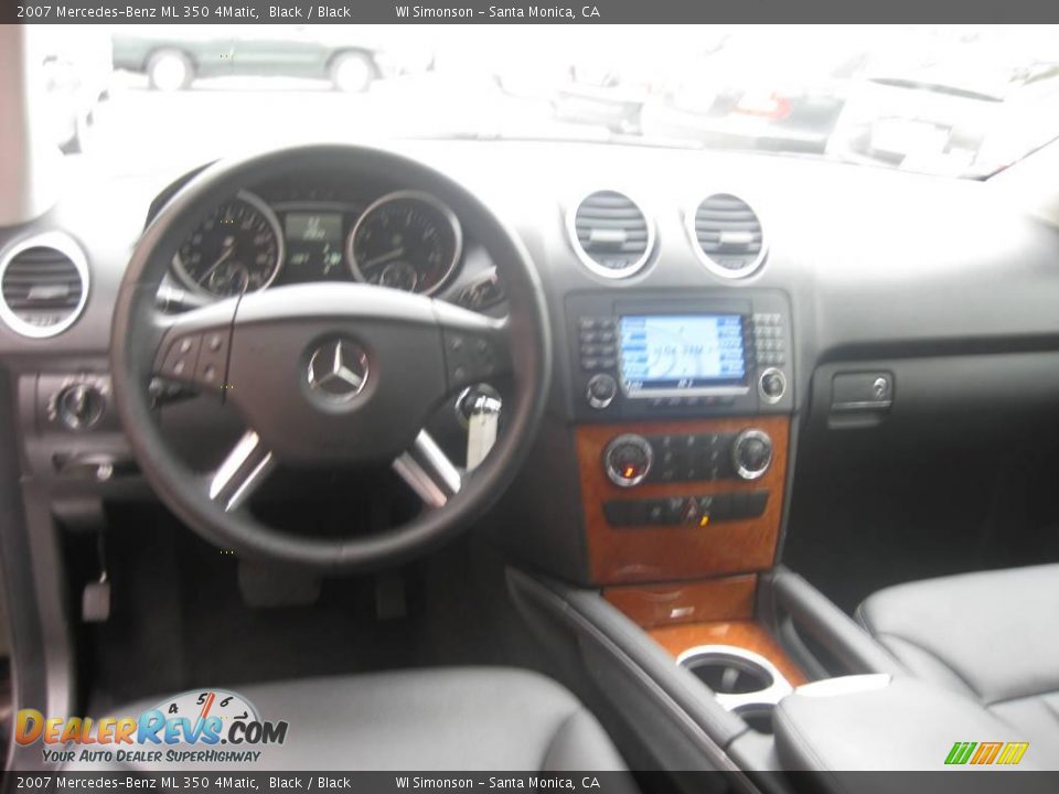 2007 Mercedes-Benz ML 350 4Matic Black / Black Photo #22