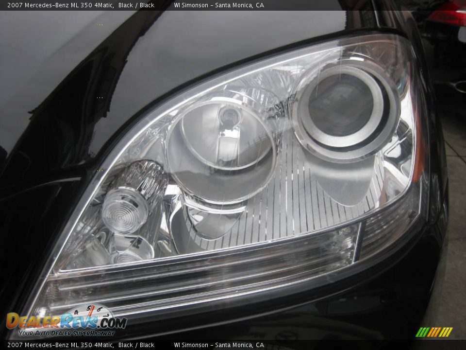 2007 Mercedes-Benz ML 350 4Matic Black / Black Photo #23