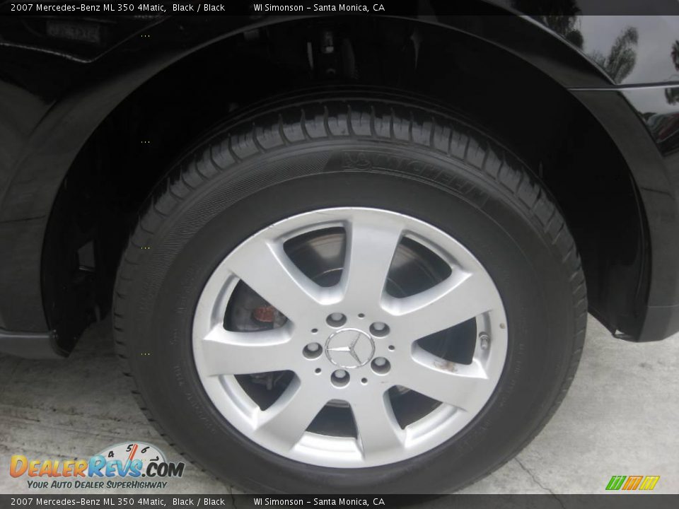 2007 Mercedes-Benz ML 350 4Matic Black / Black Photo #24