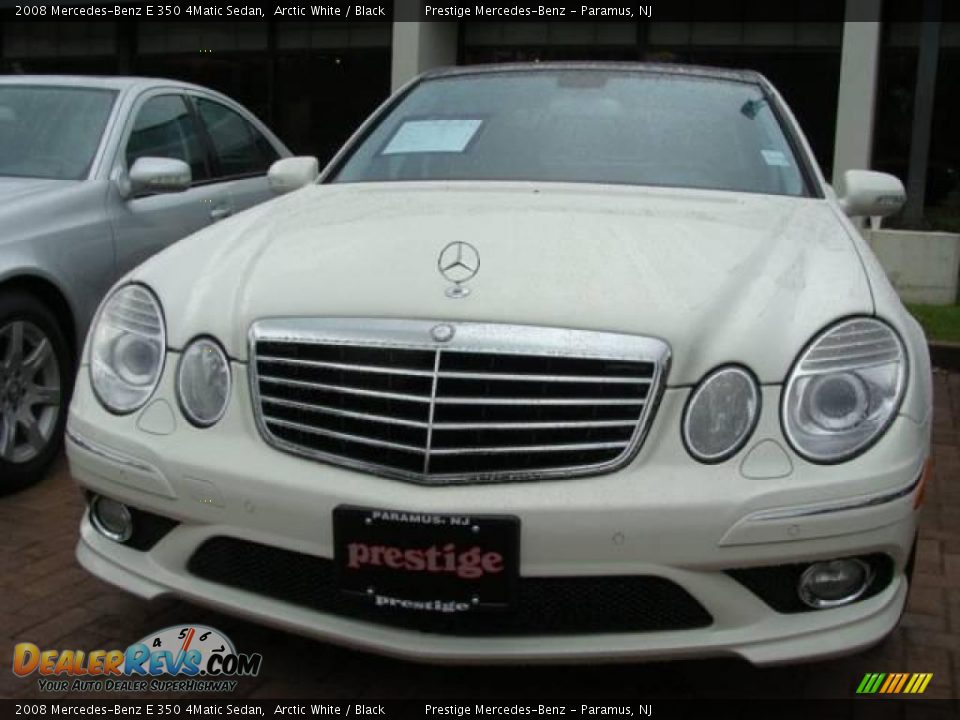 2008 Mercedes-Benz E 350 4Matic Sedan Arctic White / Black Photo #2