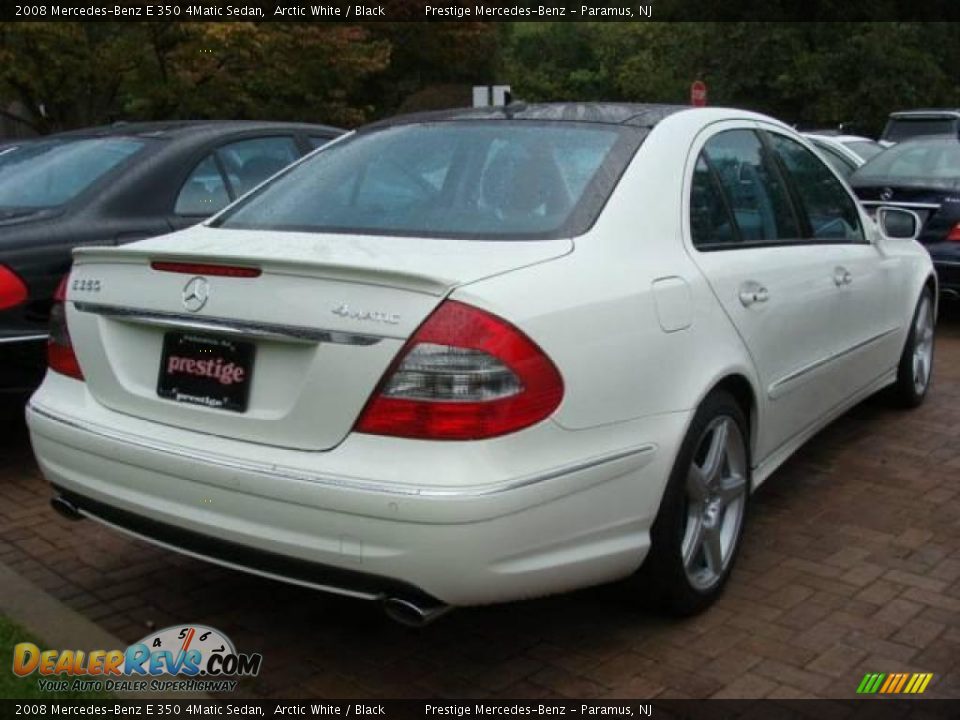 2008 Mercedes-Benz E 350 4Matic Sedan Arctic White / Black Photo #4