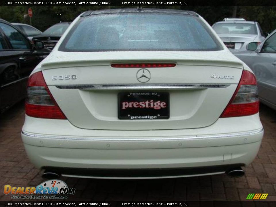 2008 Mercedes-Benz E 350 4Matic Sedan Arctic White / Black Photo #5